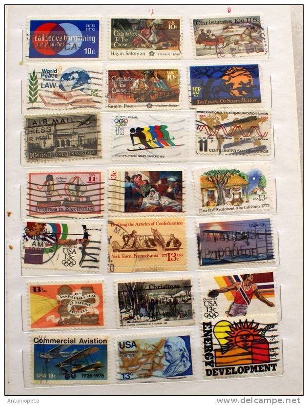 USA INTERESTING LOT 21 USED - 1941-80