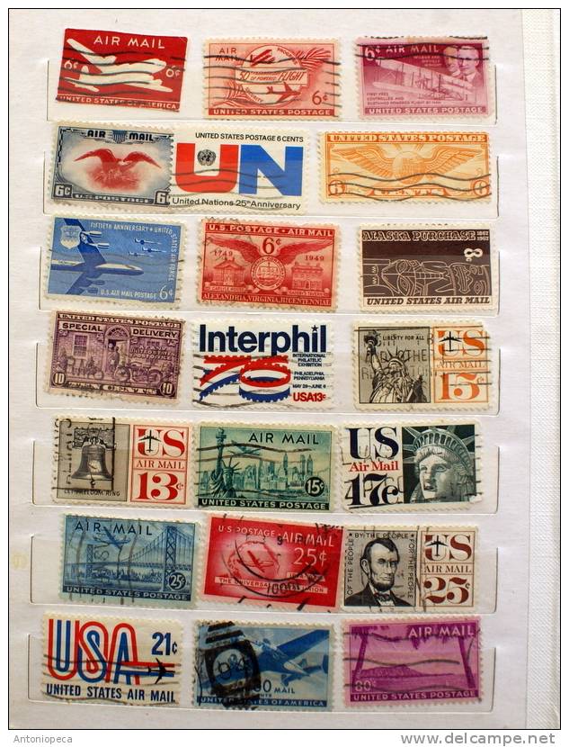 USA INTERESTING LOT 21 USED - 1941-80