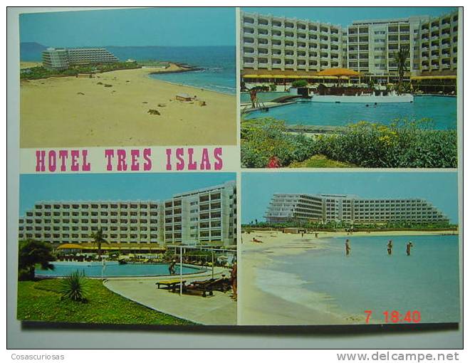 5334 Corralejo Hotel 3 Islas FUERTEVENTURA  CANARIAS CANARY ISLANDS AÑOS 1970 OTRAS SIMILARES EN MI TIENDA - Fuerteventura