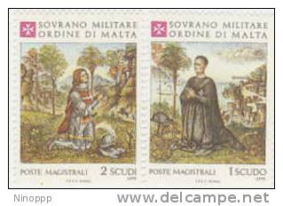 SMOM-1979 Christmas  173-74  Set MNH - Malte (Ordre De)