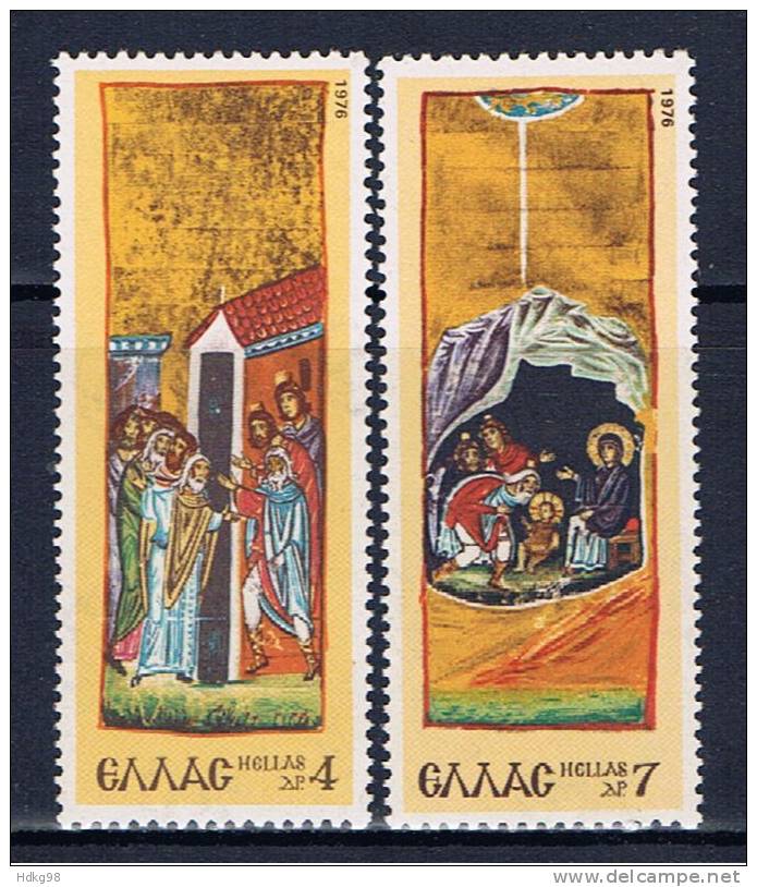 GR Griechenland 1976 Mi 1250-51 Mnh Weihnachten - Unused Stamps