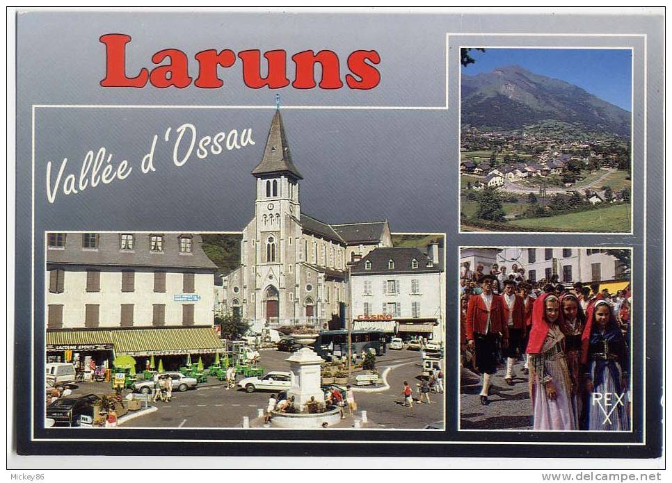Vallée D´OSSAU--LARUNS--datée 1993--Vues Diverses--cpm N°638  éd  REX - Laruns