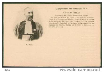 21 Dijon L'Esperanto En Francujo N° 5 Charles Méray Esperanto Meray Mathematicien Port D21D K21231K C21231C RH010091 - Esperanto