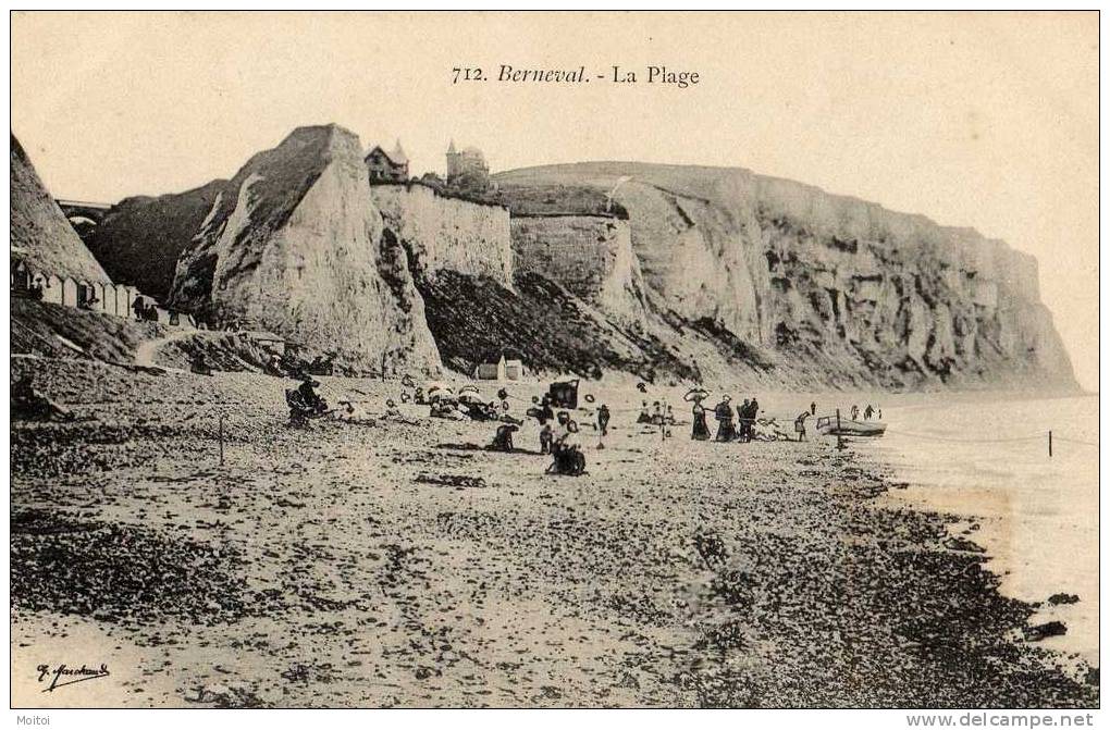 Berneval Rare Edition Marchand Vue De La Plage - Berneval