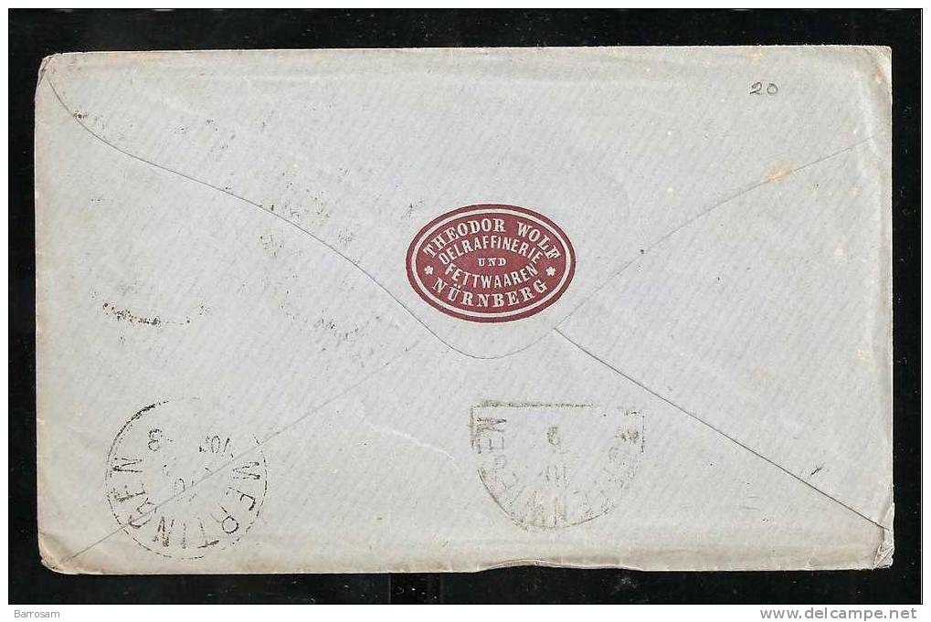 Bavaria:Cover With 3Kreuzer. - Storia Postale