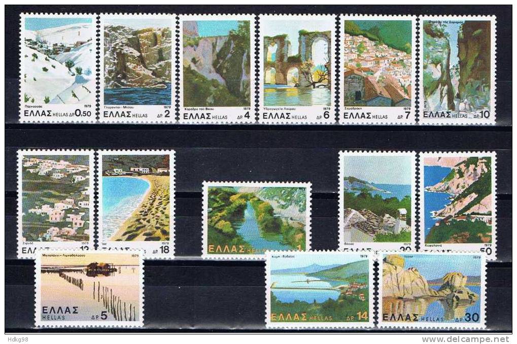 GR Griechenland 1979 Mi 1387-93 95-1401 Mnh Landschaften - Ungebraucht
