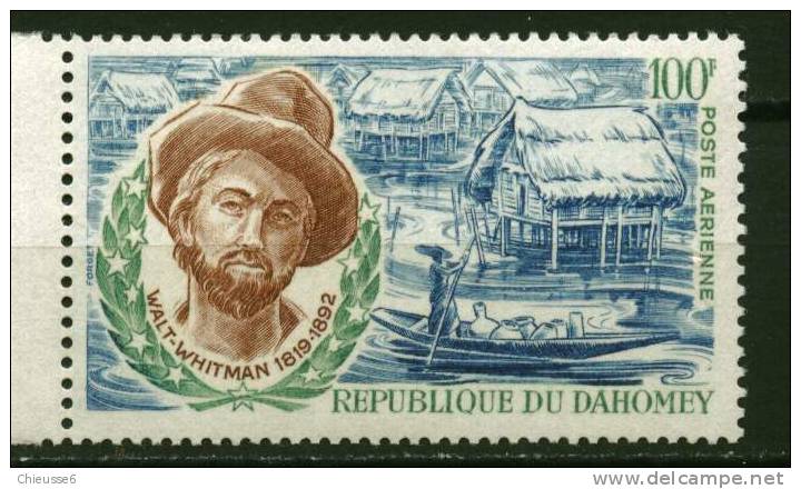 Rep. Dahomey ** PA N° 122 - Hommage à Walt Whitman - Benin – Dahomey (1960-...)