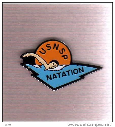 Pin´s  Sport  Natation  U.S.N.S.P - Schwimmen