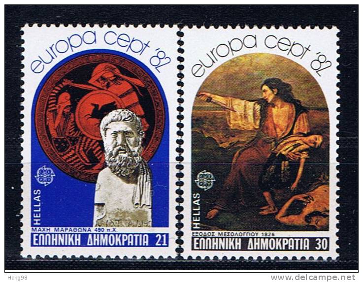 GR Griechenland 1982 Mi 1481-82 Mnh EUROPA - Unused Stamps