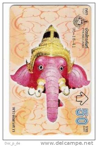 Thailand - L&G - TOT - T 499 - Hua Kon 4/4 - Phra Pikanet - Elefant - Elephant - 847A - Tailandia