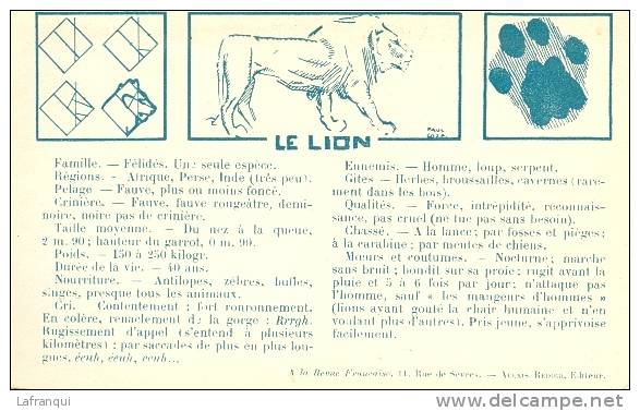 THEMES- Animaux - Ref  B187- Le Lion  - Carte Bon Etat - - Lions