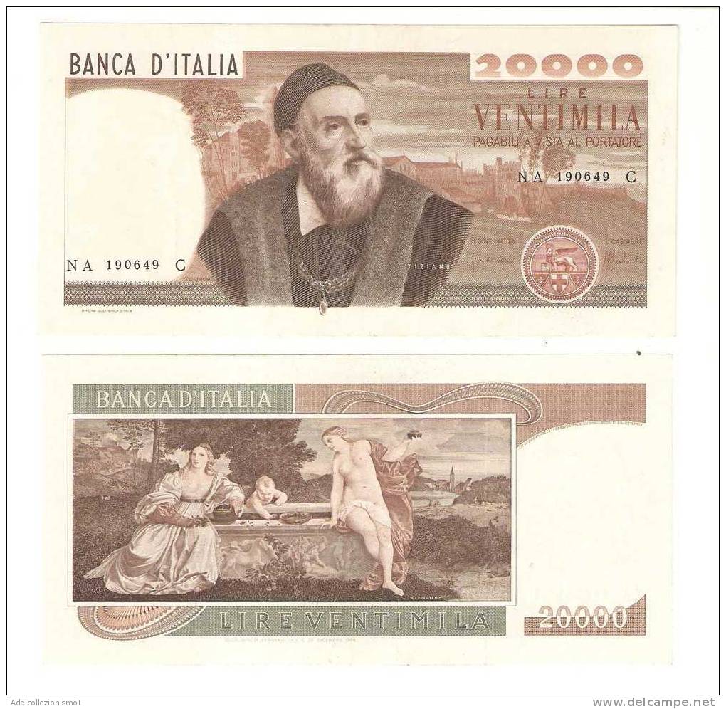 1635)splendida Banconota Da 20000 Lire Tiziano Del 21-2-1975 Vedi Foto FDS - 20000 Lire