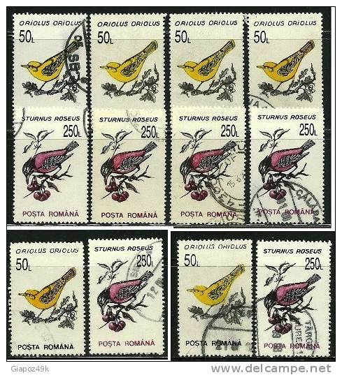 ● ROMANIA - 1993 - UCCELLI - N.° 4070 . . . Usati  - Cat. ? € - Lotto N. 337 /38 /39 - Used Stamps