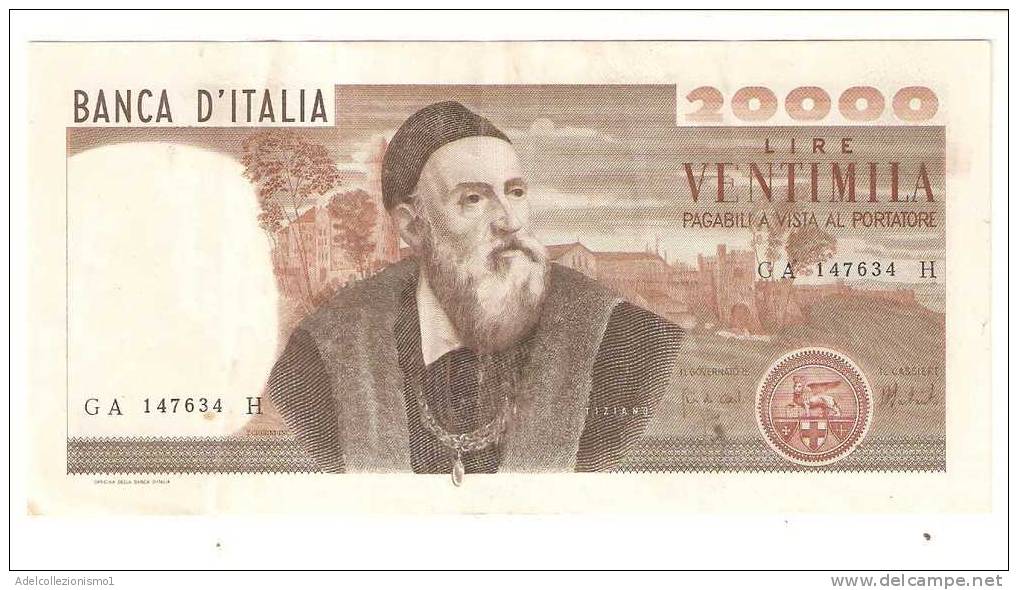 1631)splendida Banconota Da 20000 Lire Tiziano Del 21-2-1975 Vedi Foto SPL - 20.000 Lire