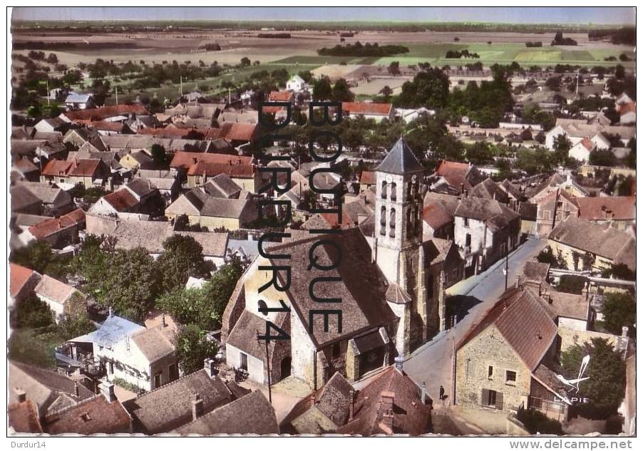 PERTHES-en-GATINAIS  ( Seine-et-Marne ) En Avion Au-Dessus De... L'Église - Perthes