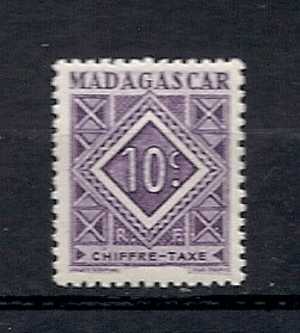 T 31  **   Y  &  T   "colonies"  Madagascar  (timbre Taxe) - Impuestos