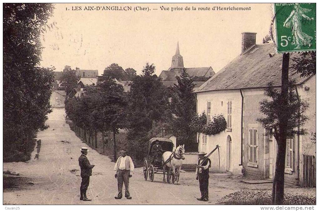 18 LES AIX D´ANGILLON - Vue Prise De La Route D'Henrichemont - Les Aix-d'Angillon