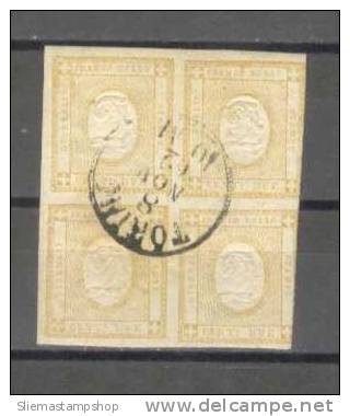 ITALY - 1862 BLOCK OF 4 - V2447 - Usati