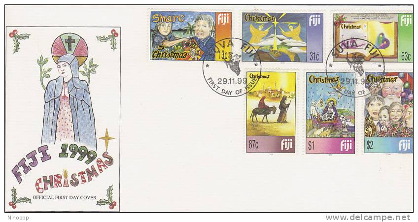 Fiji-1999 Christmas FDC - Fiji (1970-...)