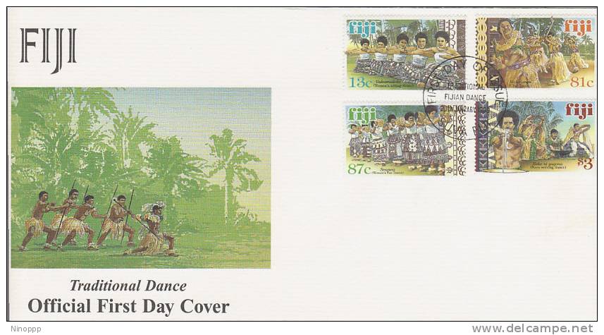 Fiji-1999 Traditional Dance FDC - Fiji (1970-...)