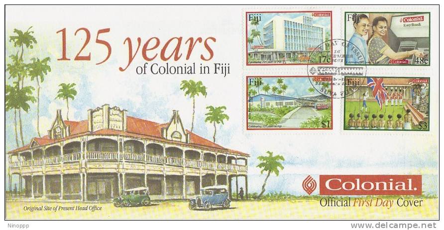 Fiji-2001 125th Anniversary Of Colonial FDC - Fiji (1970-...)