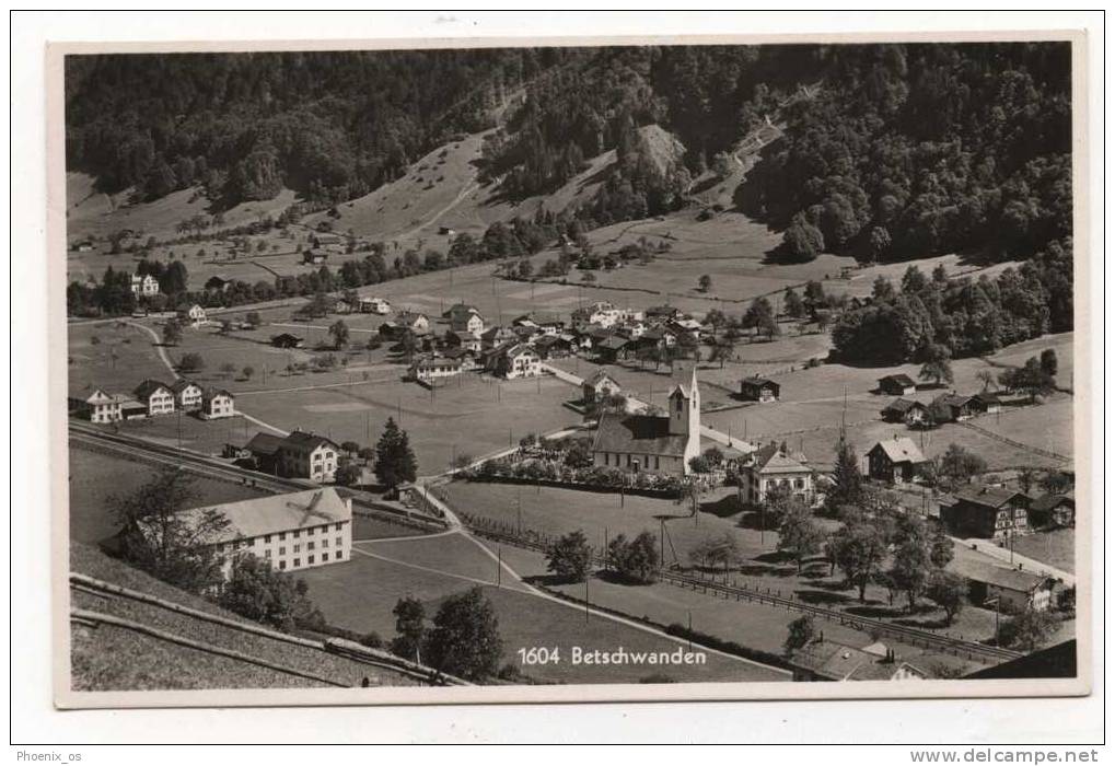 SWITZERLAND -  BETSCHWANDEN, Feldpost, Panorama, Old Postcard - Schwanden