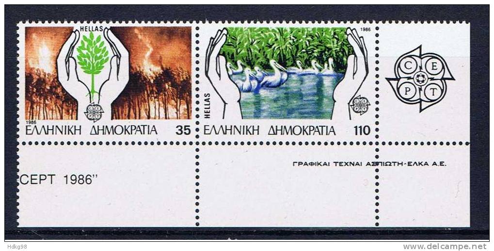 GR Griechenland 1986 Mi 1630-31 Mnh EUROPA - Neufs