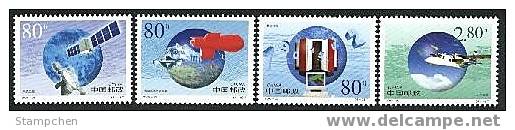 China 2000-23 Meteorology Satellite Space Computer Balloon Globe Map Plane Tibet - Climat & Météorologie