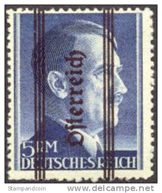Austria #427 Mint Hinged 5m High Value Of Set From 1945 - Neufs