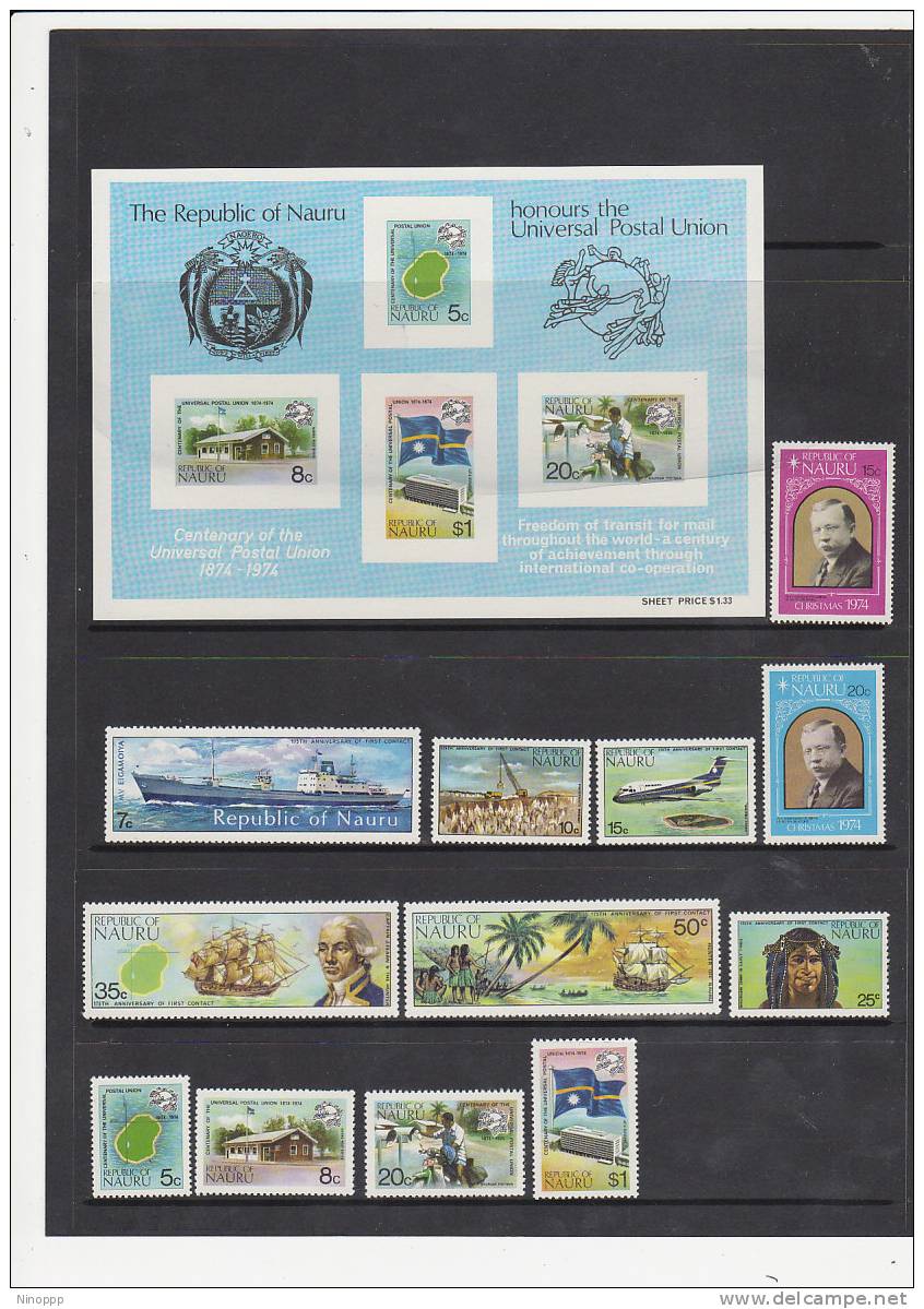 Nauru-1974 ASC 105-116   MNH - Nauru