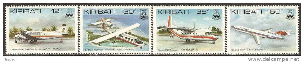 Kiribati 1982 Mi# 398-401 ** MNH - Air Tungaru / Airplanes - Kiribati (1979-...)