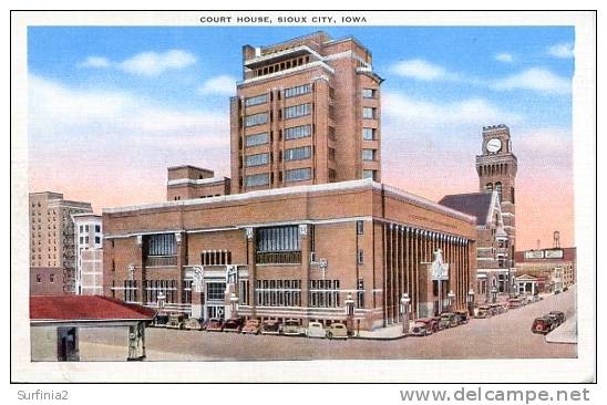 IOWA - SIOUX CITY - COURT HOUSE C1941 - Autres & Non Classés