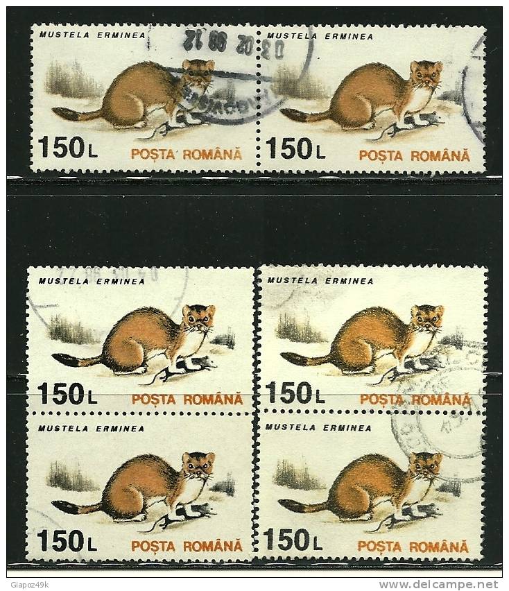● ROMANIA - 1993 - ANIMALI - N.°  4102 Usati  - Cat. ? € - Lotto N. 345 - Used Stamps