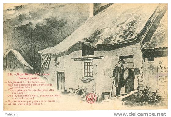 A La Campagne - Folklore - Humour - Ref 230- Nos Bons Paysans - Patois - Sommeil Justifié- - Humour