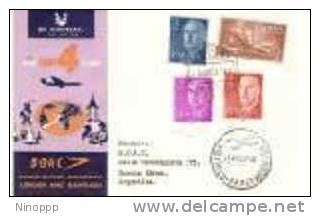 Great Britain-1960 Madrid-Buenos Aires  B.O.A.C   First  Flight  Cover - Airplanes