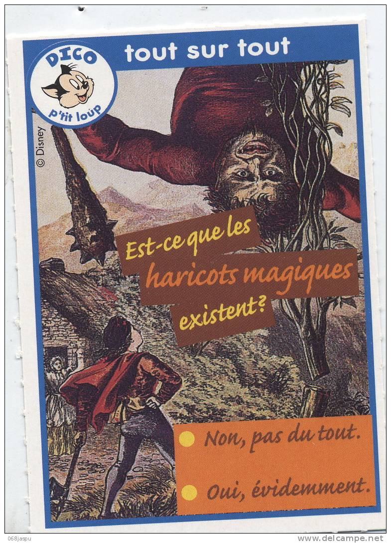 Fiche P'tit Loup Histoire Haricot Magique - Geschichte