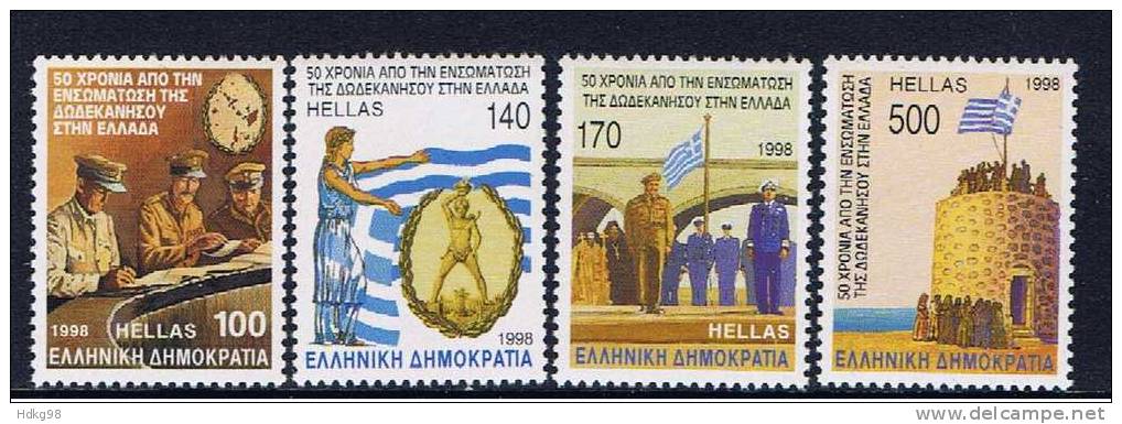 GR Griechenland 1998 Mi 1968-71 Mnh Dodekanes - Nuevos