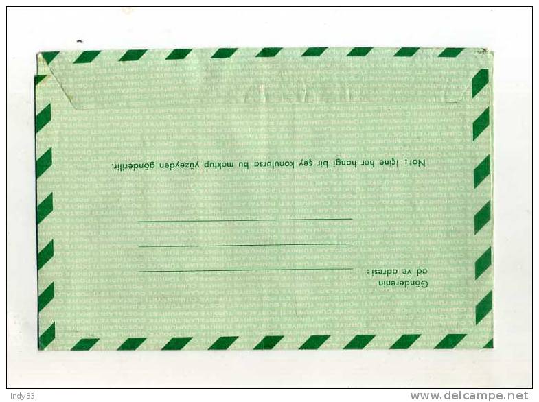 - TURQUIE . AEROGRAMME 1979 . AFFRANCHISSEMENT COMPOSE - Airmail