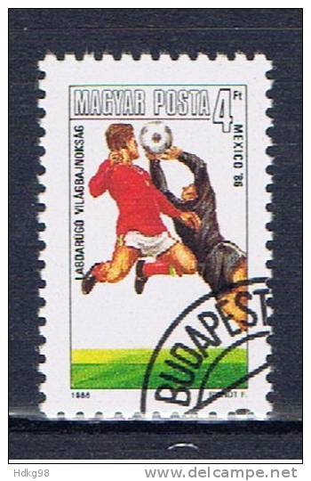 H+ Ungarn 1986 Mi 3817 Fußball - Used Stamps