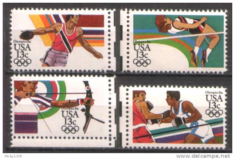 USA - Mi-Nr 1644/1647 Postfrisch / MNH ** (A320) - Summer 1984: Los Angeles