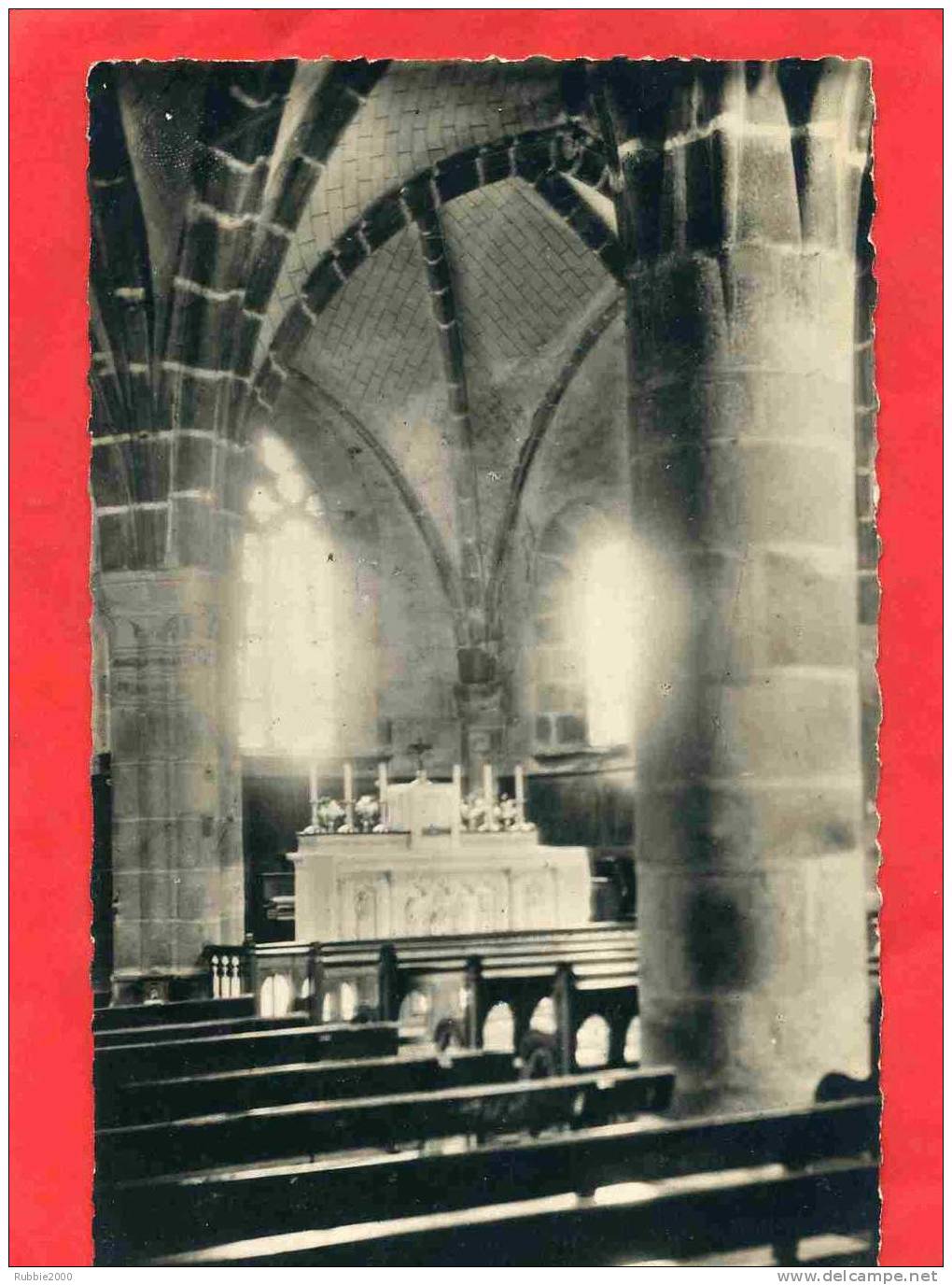 CERIZAY 1959 PELERINAGE DE BEAUCHENE INTERIEUR DE LA CHAPELLE CARTE EN BON ETAT - Cerizay