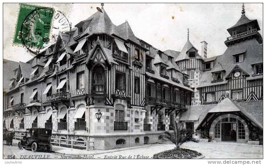 14 DEAUVILLE NORMANDY HOTEL ENTREE RUE DE L´ECLUSE EDIT LL - Deauville