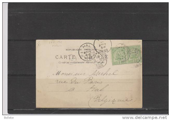 Tunesie  -  Carte Postale De 1902  -  Notaire - Lettres & Documents