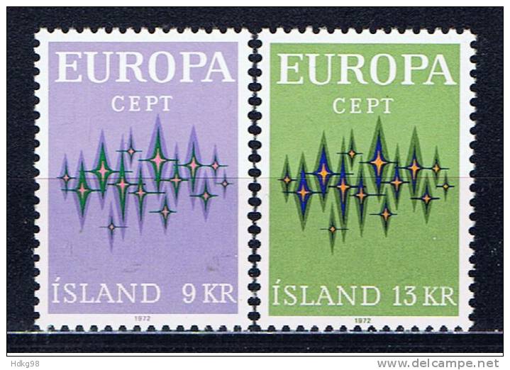 IS+ Island 1972 Mi 461-62 Mnh EUROPA - Unused Stamps