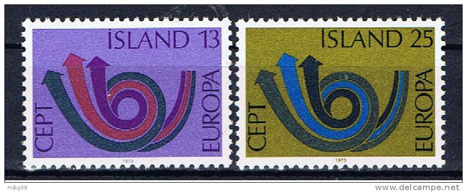 IS+ Island 1973 Mi 471-72 Mnh EUROPA - Unused Stamps