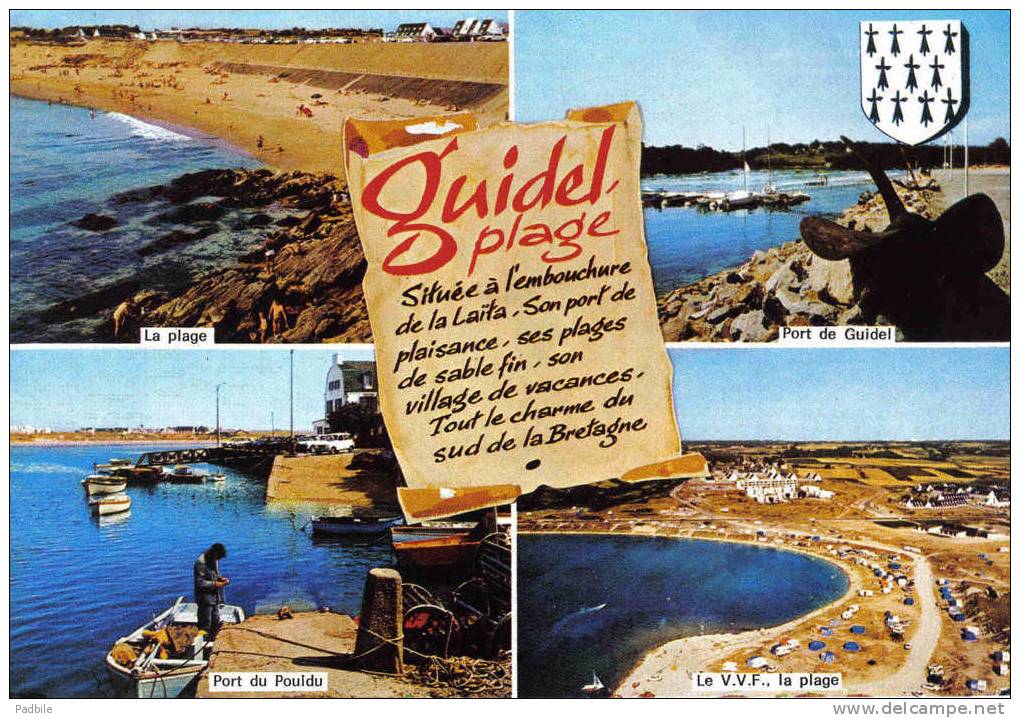 Carte Postale 56. Guidel-plage Trés Beau Plan - Guidel