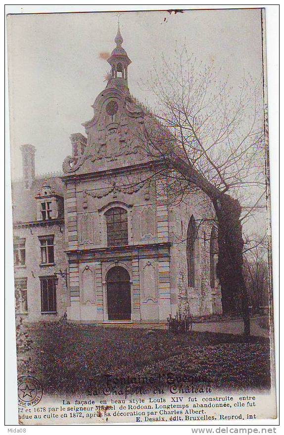 FONTAINE L'EVEQUE . LA CHAPELLE DU CHATEAU. - Fontaine-l'Evêque