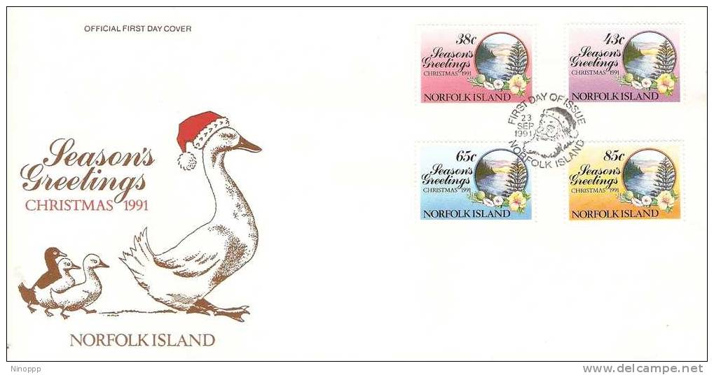 Norfolk Island-1991 Christmas   FDC - Norfolk Island