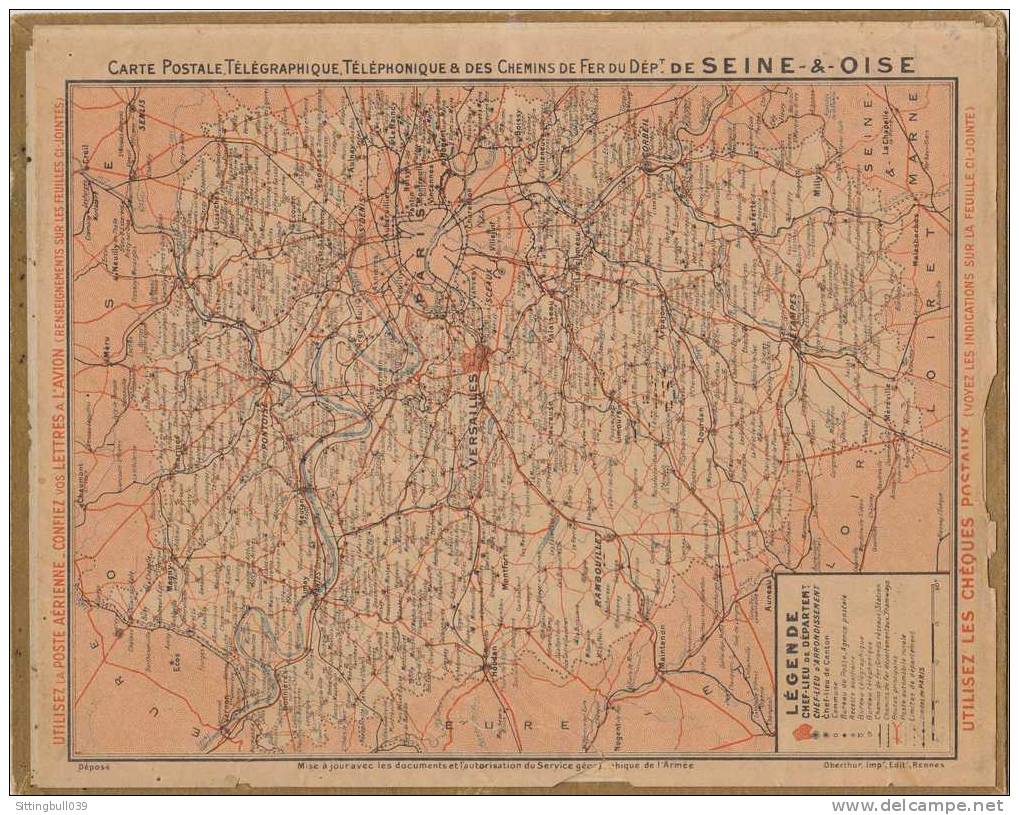 Almanach Des Postes Et Des Télégraphes 1935 (Seine Et Oise). La Porte Lacaussade à LAUTREC (Tarn). Oberthur. - Formato Grande : 1921-40