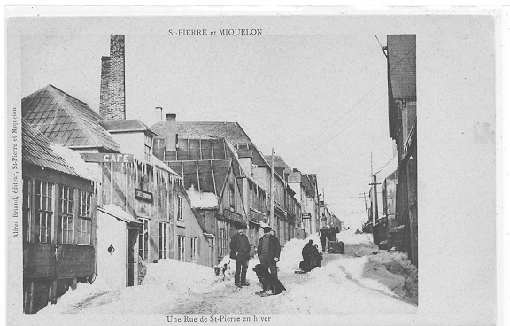 SAINT PIERRE ET MIQUELON // Une Rue De Saint Pierre En Hiver  ** - Saint-Pierre Und Miquelon